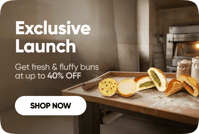 Exclusive launch: fresh and fluffy buns