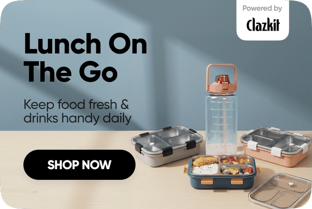 Lunch on the go: lunch boxes and bottles