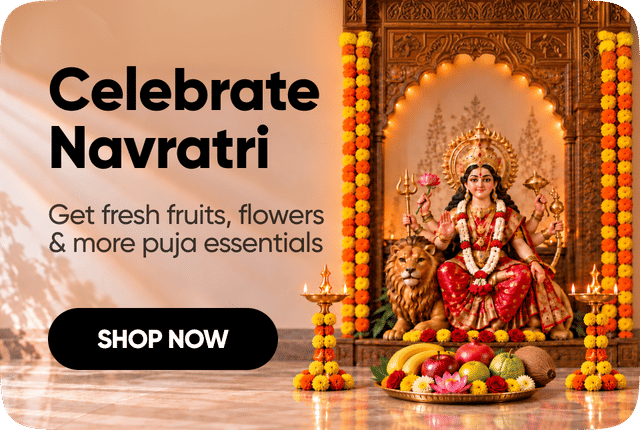 Celebrate Navratri: fruits, flowers and puja essentials